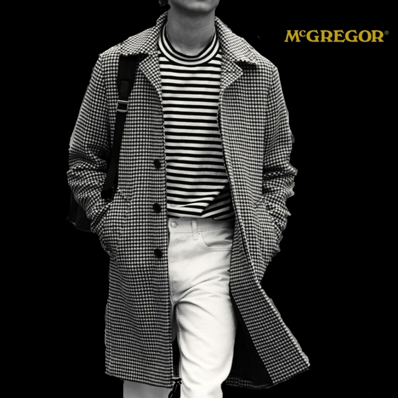 McGregor Other - MCGREGOR MENS SZ 38 B&W HERRINGBONE RAIN COAT